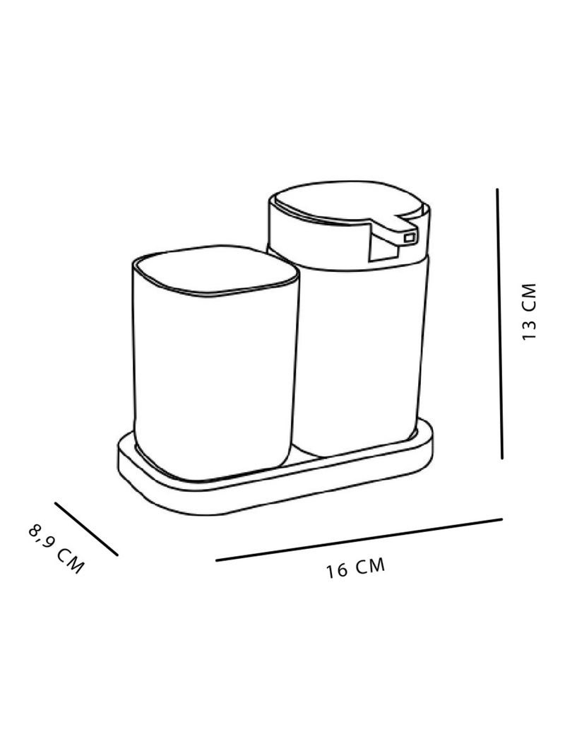 Accessoires de salle de bain pour savon et brosse à dents BATHROOM Vert - Kiabi
