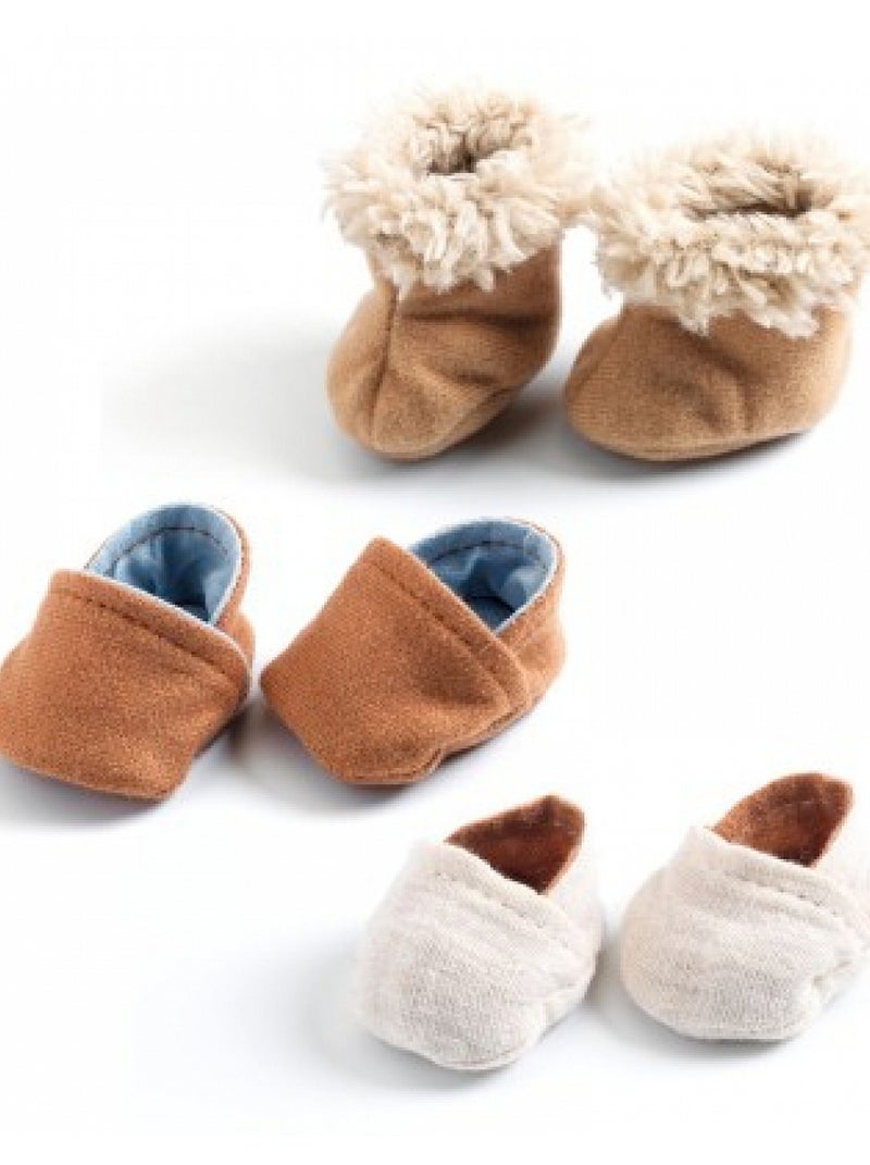 Accessoires Pour Poupee 3 Paires De Chausson Pomea N/A - Kiabi