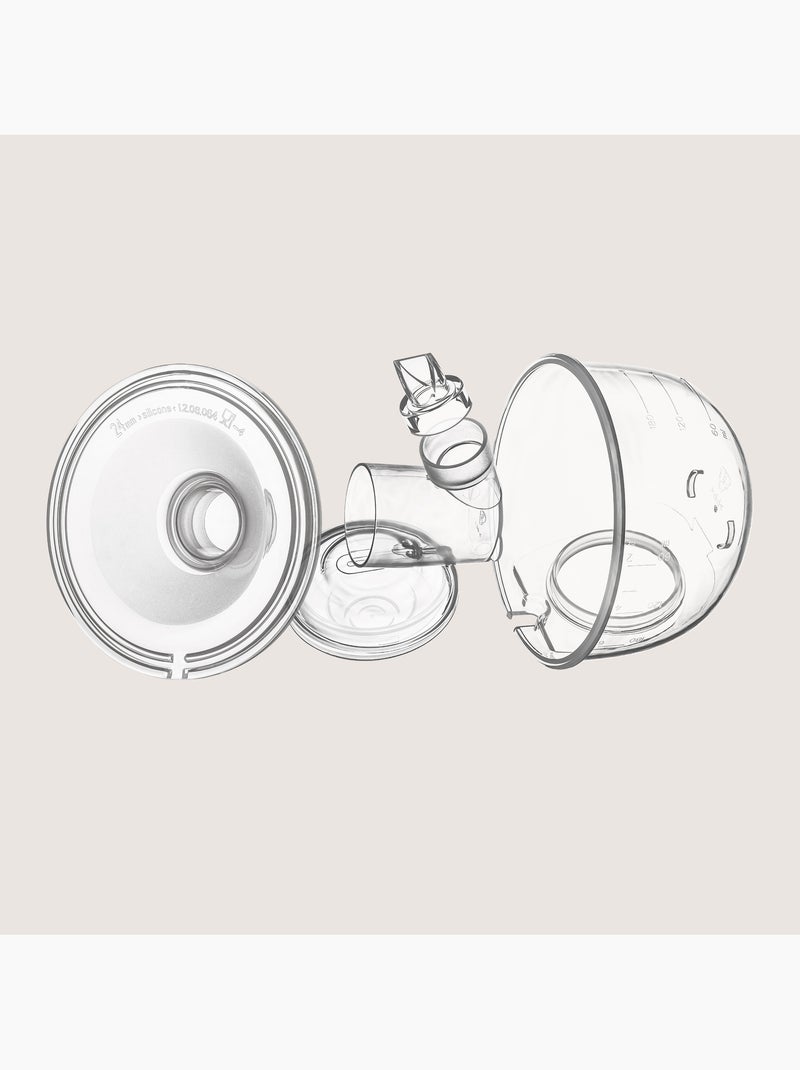 Accessoires pour tire-lait Fidi Free Set Bleu ciel/Gris/Blanc perle/Transparent - Kiabi