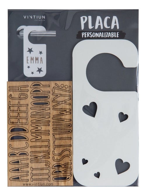 Accroche-porte personnalisable Cœurs - Kiabi