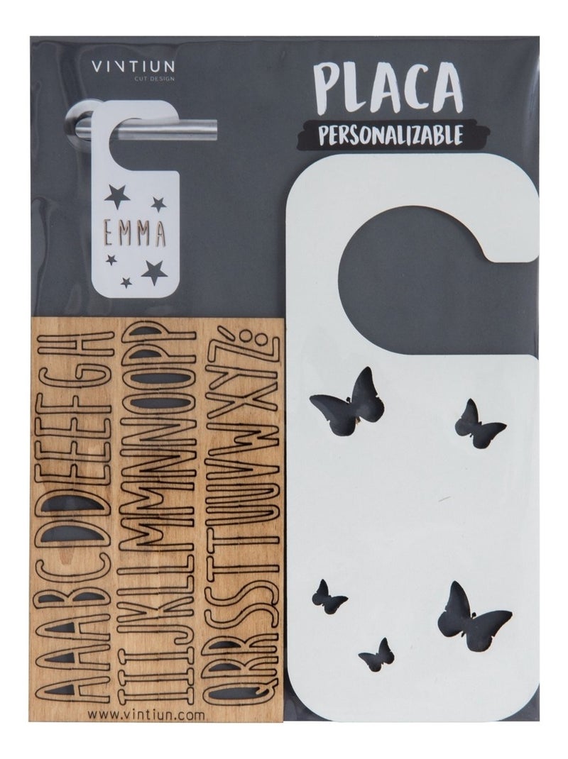 Accroche-porte personnalisable Papillons Blanc - Kiabi