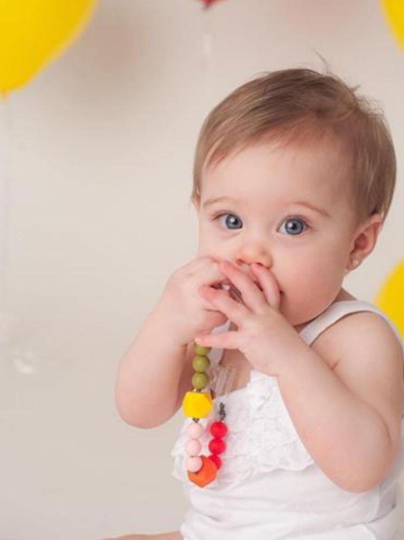 Accroche Tétine Lollipop Jaune Jaune - Kiabi