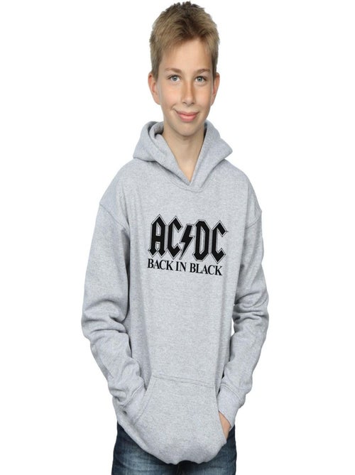 AC/DC - Sweat à capuche BACK IN BLACK - Kiabi