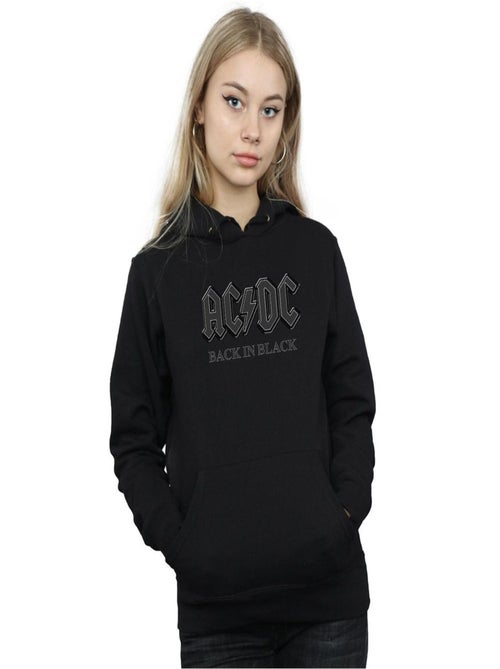AC/DC - Sweat à capuche BACK IN BLACK - Kiabi
