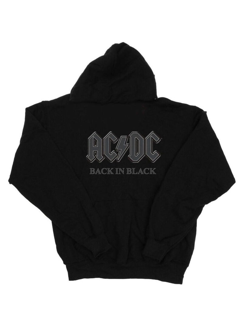AC/DC - Sweat à capuche BACK IN BLACK Noir - Kiabi