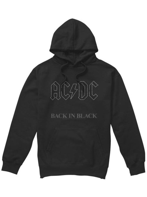 AC/DC - Sweat à capuche BACK IN BLACK - Kiabi