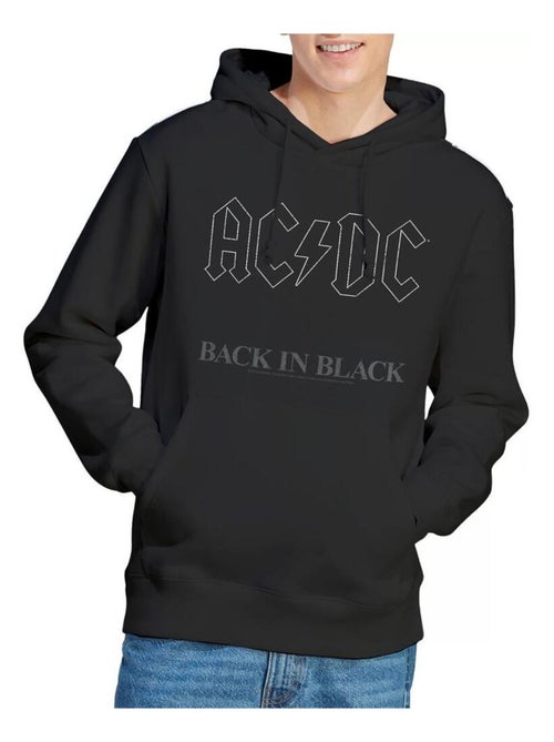 AC/DC - Sweat à capuche BACK IN BLACK - Kiabi