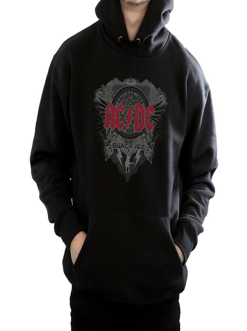AC/DC - Sweat à capuche BLACK ICE Noir - Kiabi