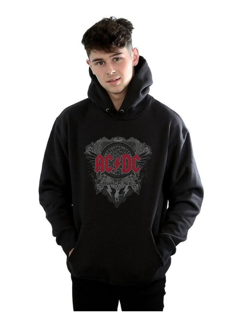 AC/DC - Sweat à capuche BLACK ICE Noir - Kiabi