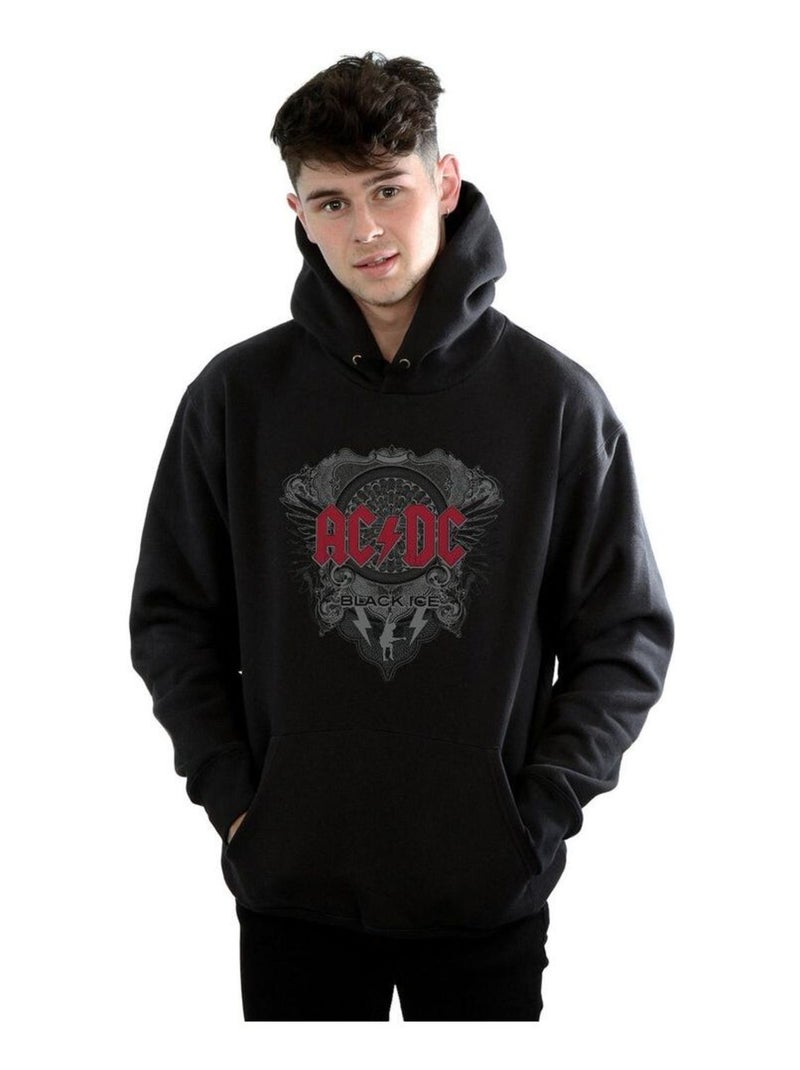AC/DC - Sweat à capuche BLACK ICE Noir - Kiabi