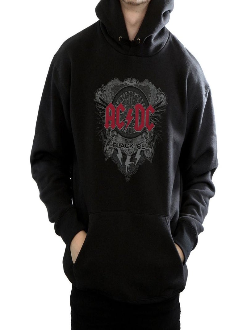 AC/DC - Sweat à capuche BLACK ICE Noir - Kiabi