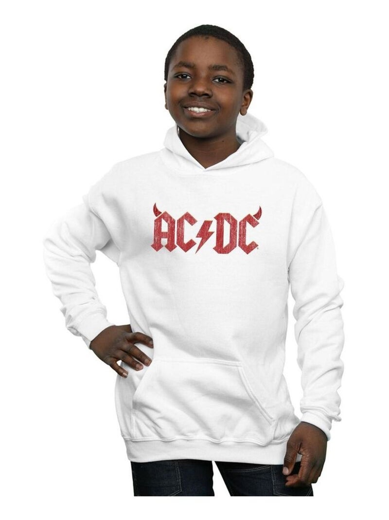 AC/DC - Sweat à capuche Blanc - Kiabi