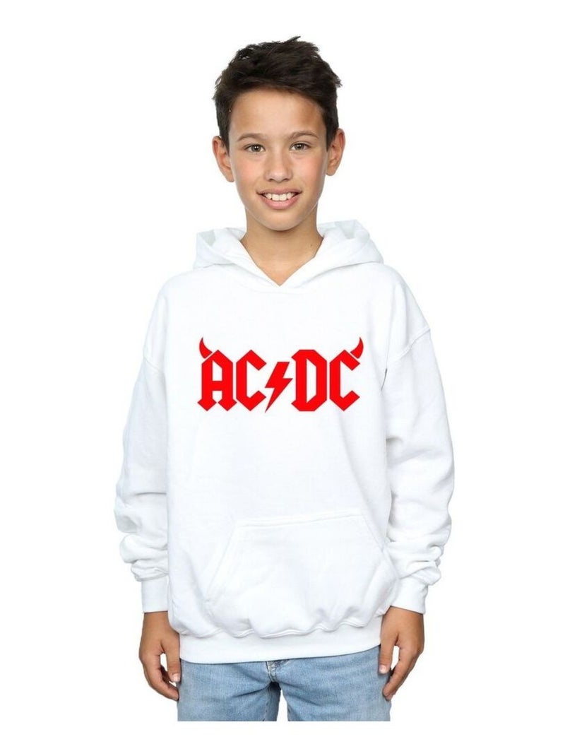 AC/DC - Sweat à capuche Blanc - Kiabi