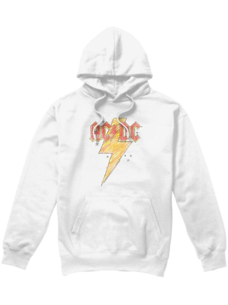 AC/DC - Sweat à capuche Blanc - Kiabi