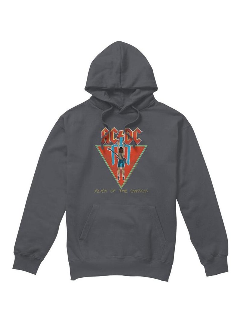 AC/DC - Sweat à capuche FLICK OF THE SWITCH Gris Noir - Kiabi