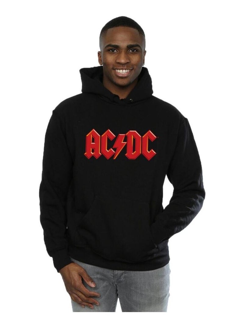 AC/DC - Sweat à capuche motif/style logo Noir - Kiabi