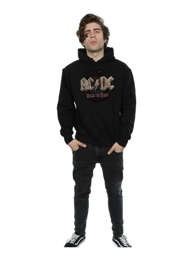 AC/DC - Sweat à capuche ROCK OR BUST Noir - Kiabi