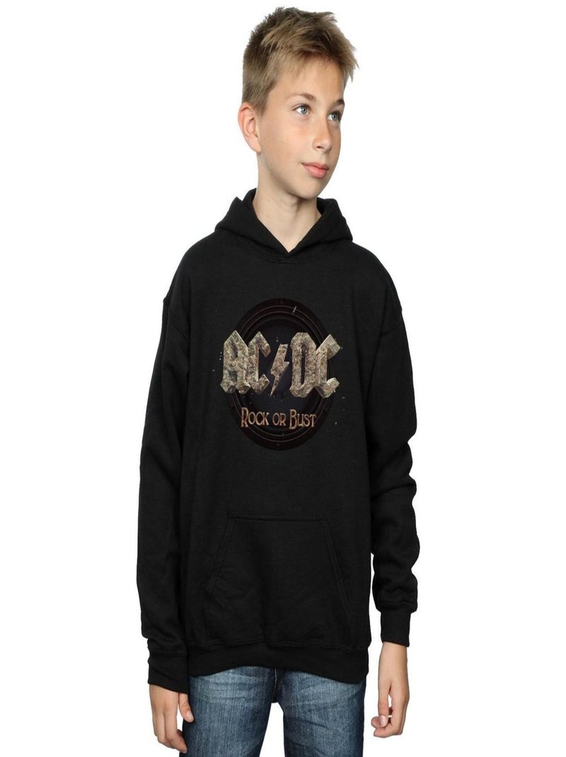 AC/DC - Sweat à capuche ROCK OR BUST Noir - Kiabi