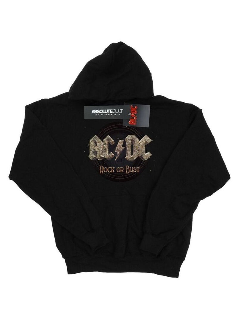 AC/DC - Sweat à capuche ROCK OR BUST Noir - Kiabi