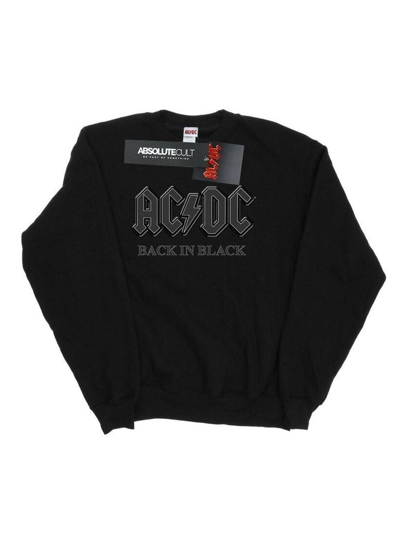 AC/DC - Sweat BACK IN BLACK Noir - Kiabi