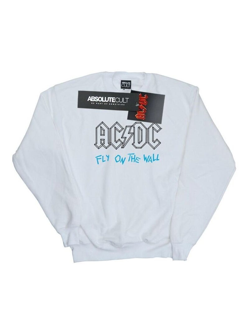 AC/DC - Sweat FLY ON THE WALL Blanc - Kiabi