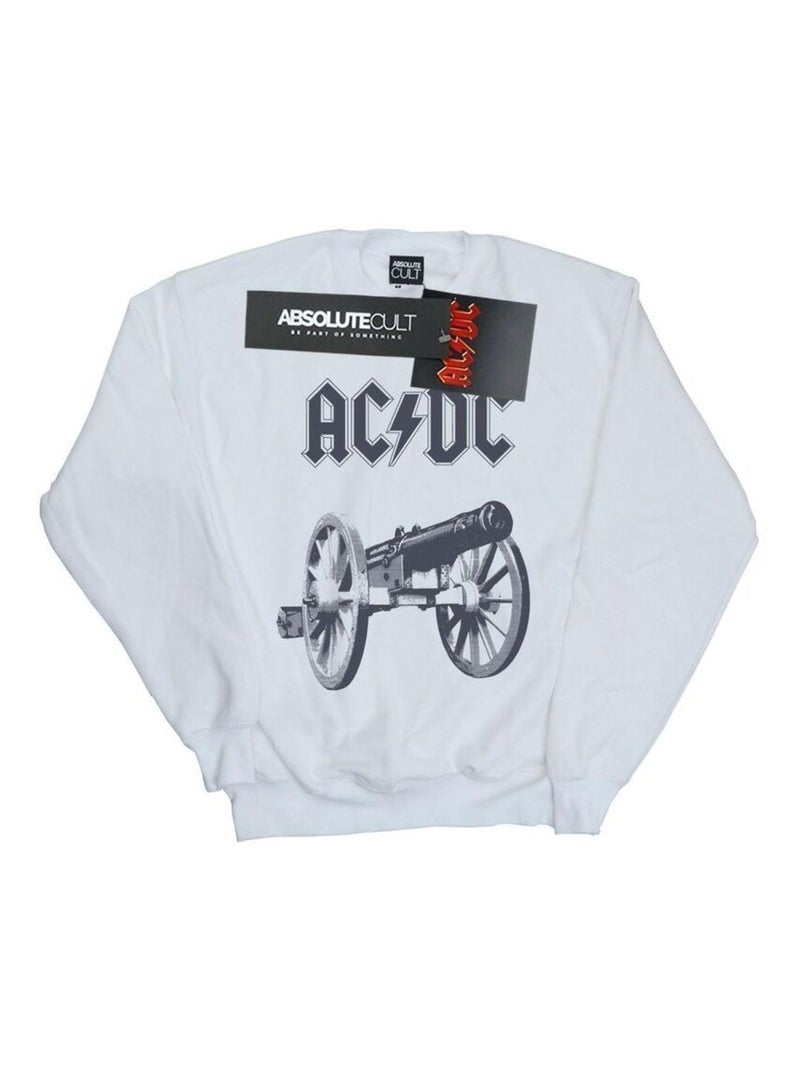 AC/DC - Sweat FOR THOSE ABOUT TO ROCK Blanc - Kiabi