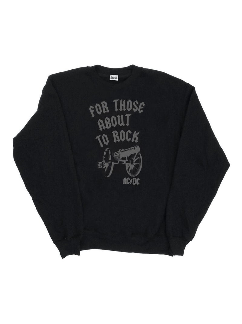 AC/DC - Sweat FOR THOSE ABOUT TO ROCK Noir - Kiabi
