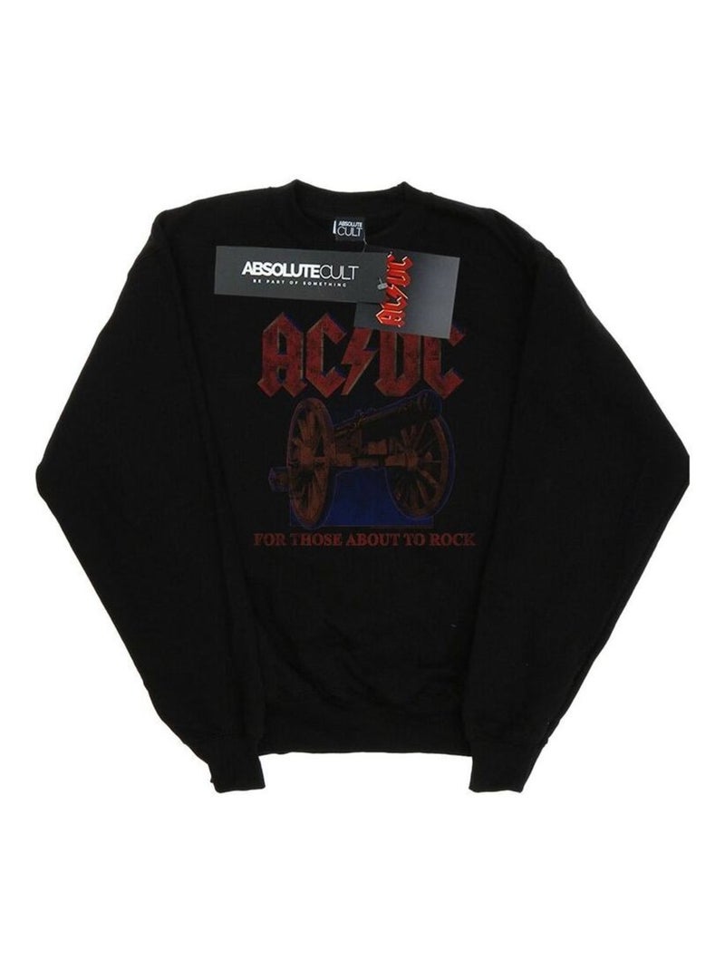 AC/DC - Sweat FOR THOSE ABOUT TO ROCK Noir - Kiabi