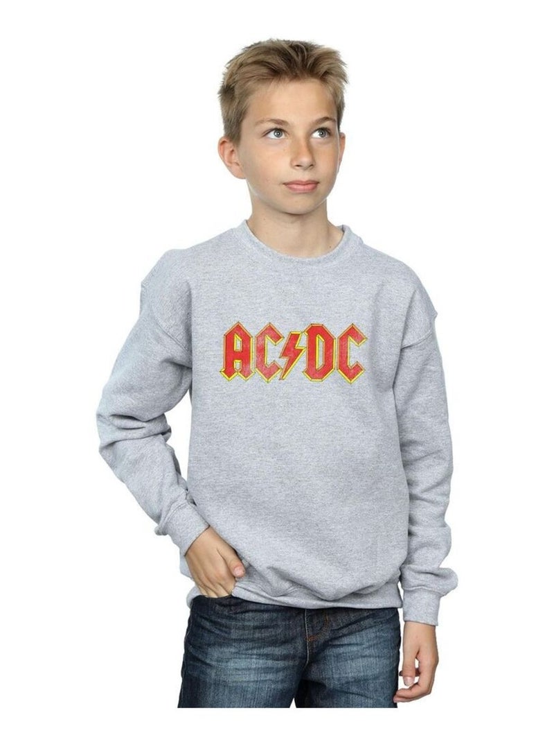 AC/DC - Sweat Gris chiné - Kiabi