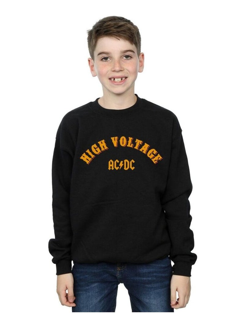 AC/DC - Sweat HIGH VOLTAGE Noir - Kiabi
