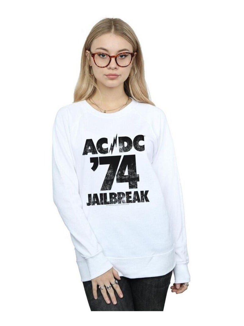AC/DC - Sweat JAILBREAK Blanc - Kiabi