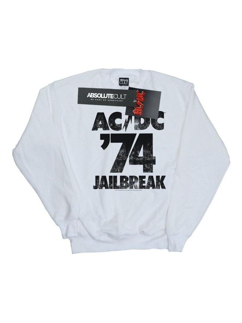AC/DC - Sweat JAILBREAK Blanc - Kiabi