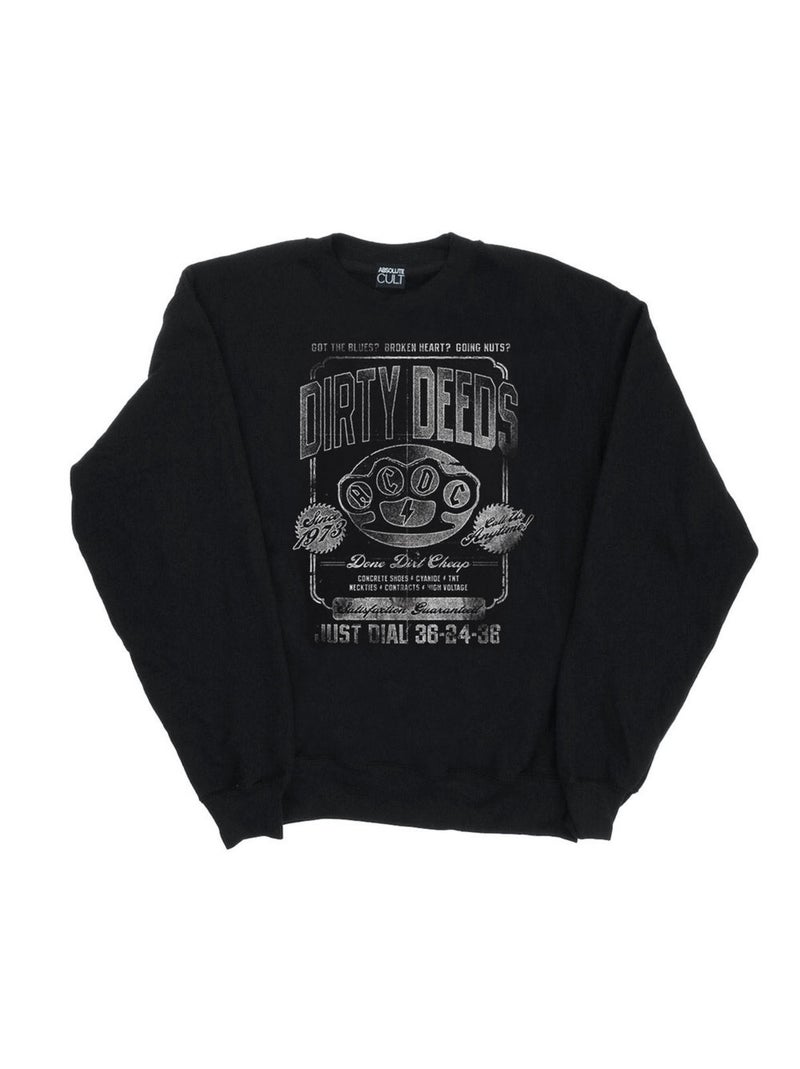AC/DC - Sweat JUST DIAL Noir - Kiabi