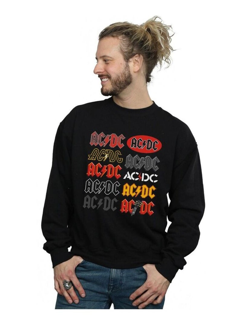 AC/DC - Sweat motif/style logo Noir - Kiabi