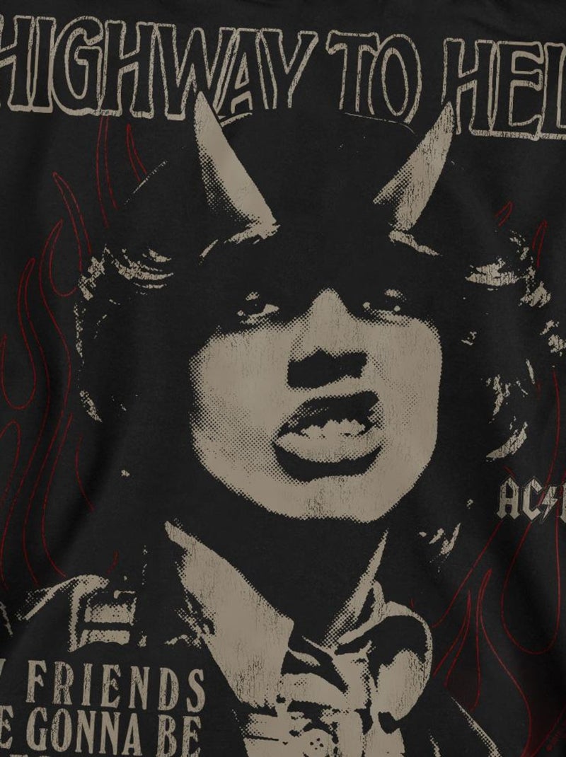 AC/DC - Sweat MY FRIENDS Noir - Kiabi