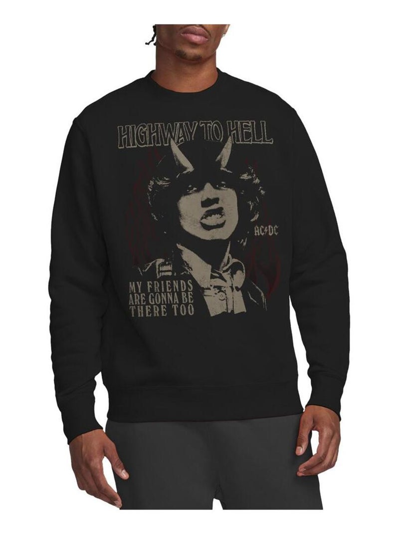 AC/DC - Sweat MY FRIENDS Noir - Kiabi