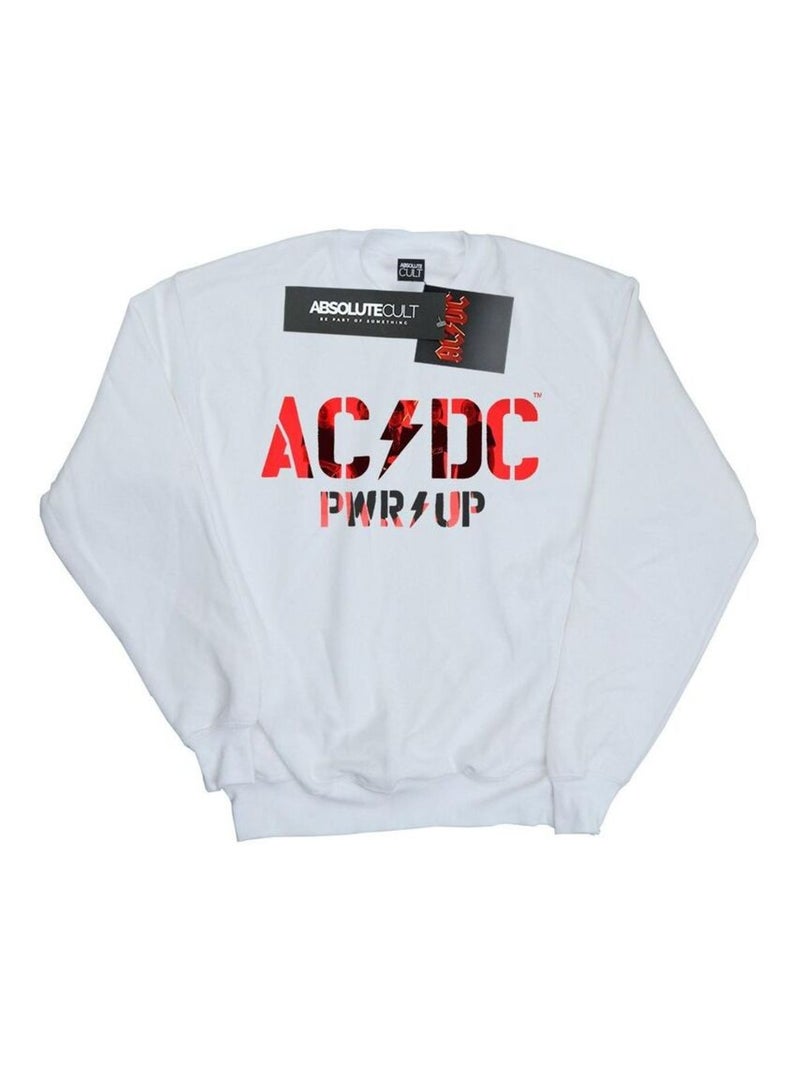 AC/DC - Sweat PWR-UP Blanc - Kiabi