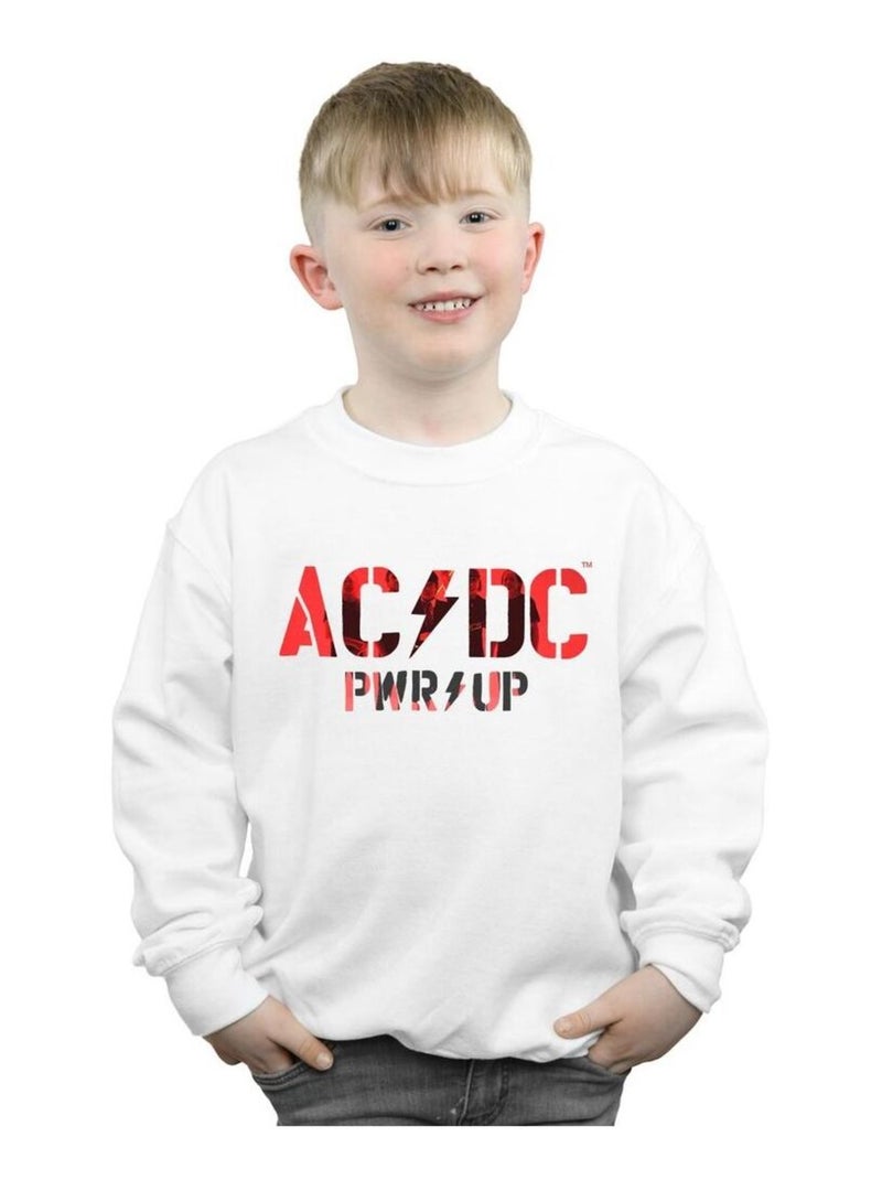 AC/DC - Sweat PWR-UP Blanc - Kiabi