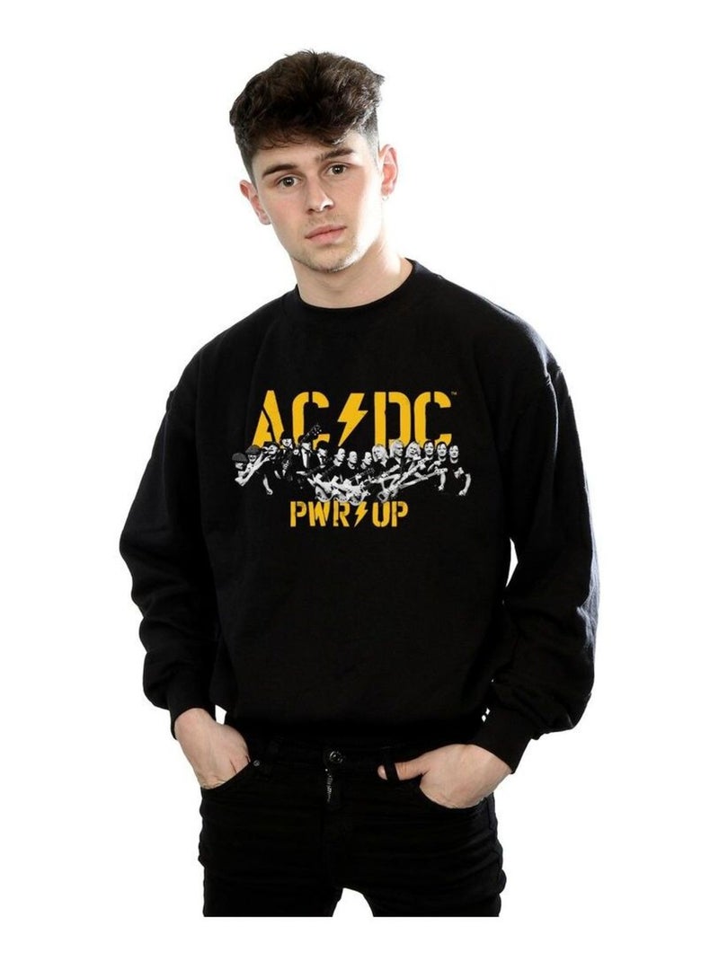 AC/DC - Sweat PWR-UP Noir - Kiabi