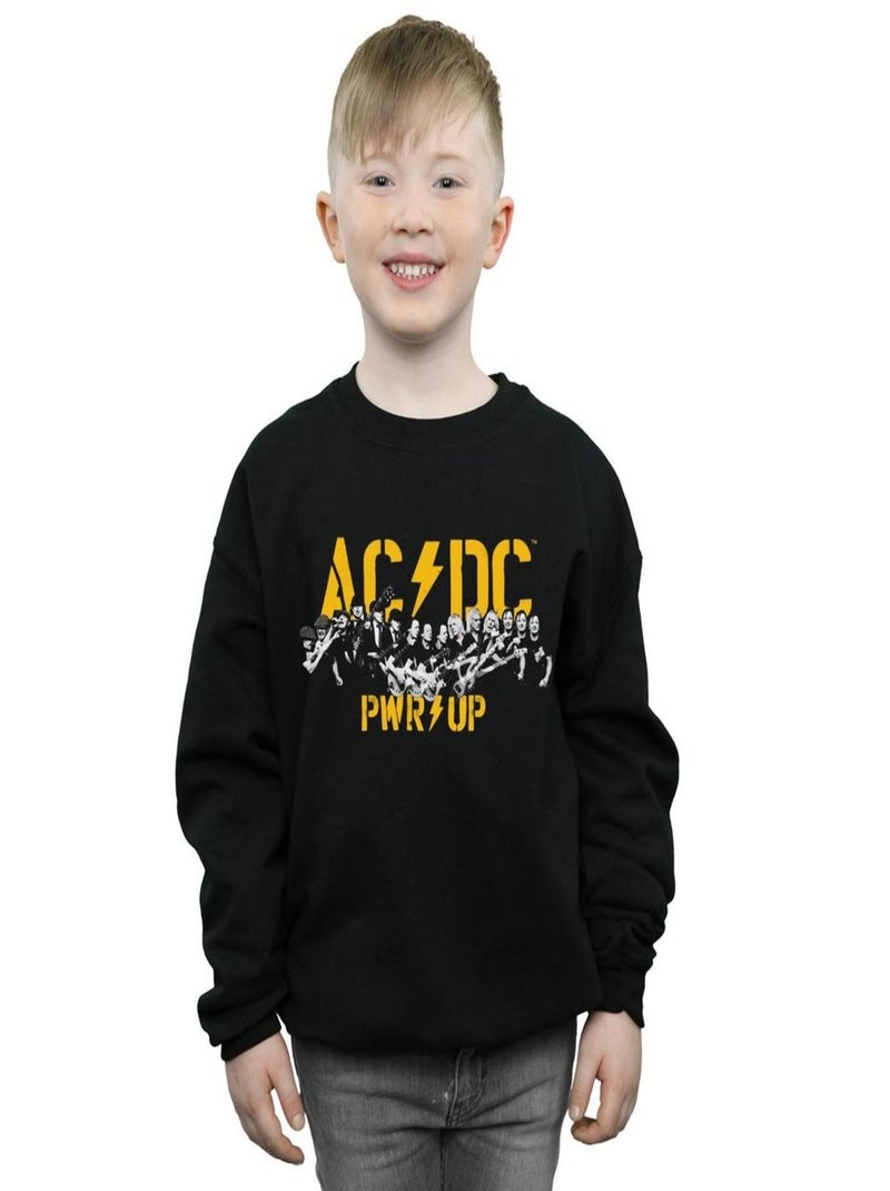 AC/DC - Sweat PWR-UP Noir - Kiabi