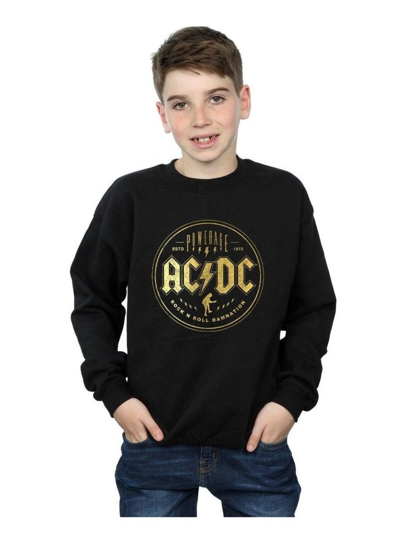 AC/DC - Sweat ROCK N ROLL DAMNATION Noir - Kiabi