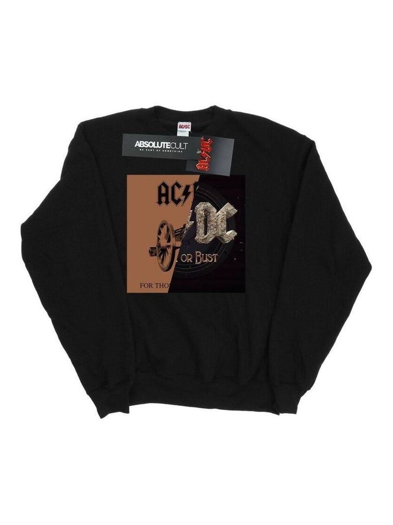 AC/DC - Sweat ROCK OR BUST / FOR THOSE ABOUT Noir - Kiabi