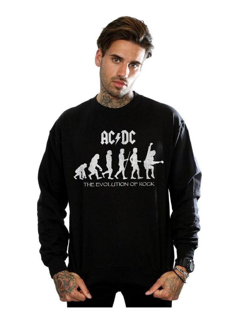 AC/DC - Sweat THE EVOLUTION OF ROCK Noir - Kiabi