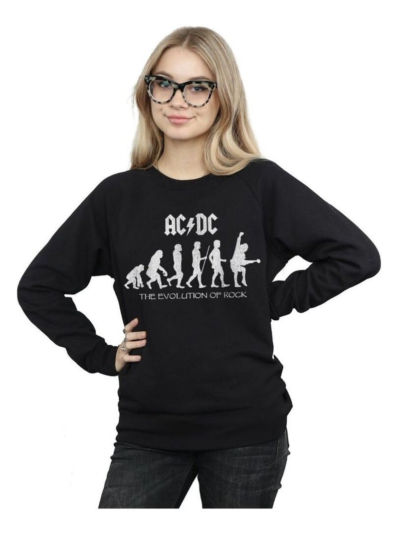 AC/DC - Sweat THE EVOLUTION OF ROCK Noir - Kiabi