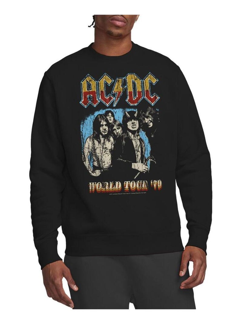 AC/DC - Sweat WORLD TOUR Noir - Kiabi
