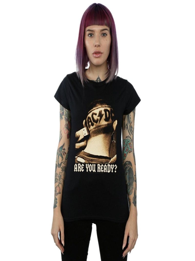 AC/DC - T-shirt ARE YOU READY? Noir - Kiabi