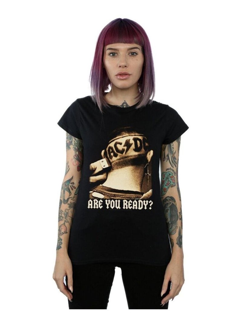 AC/DC - T-shirt ARE YOU READY? Noir - Kiabi