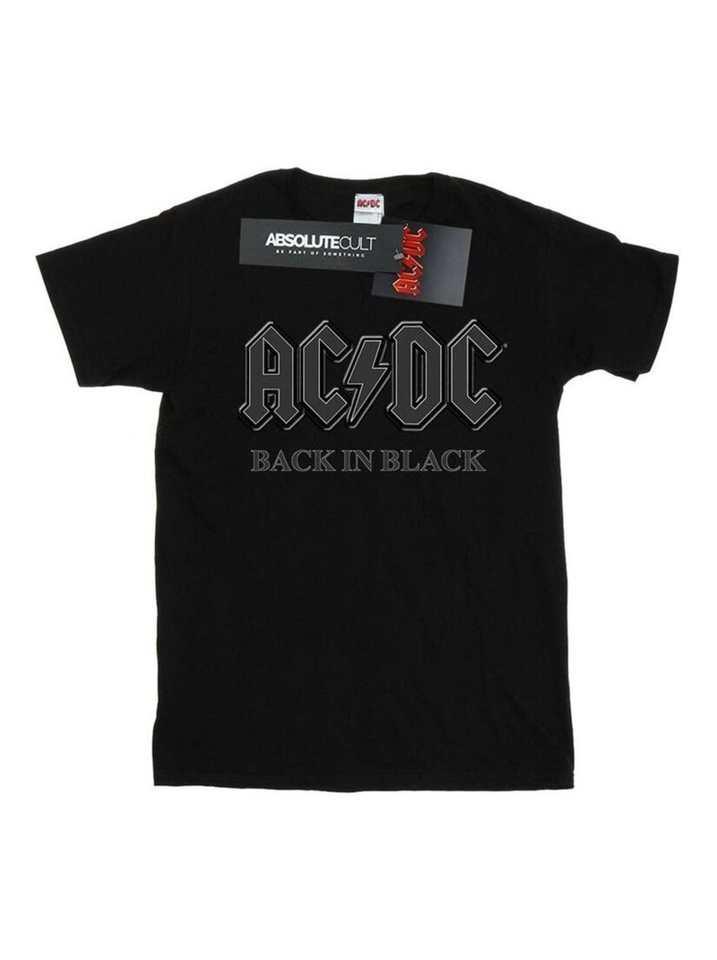 AC/DC - T-shirt BACK IN BLACK Noir - Kiabi