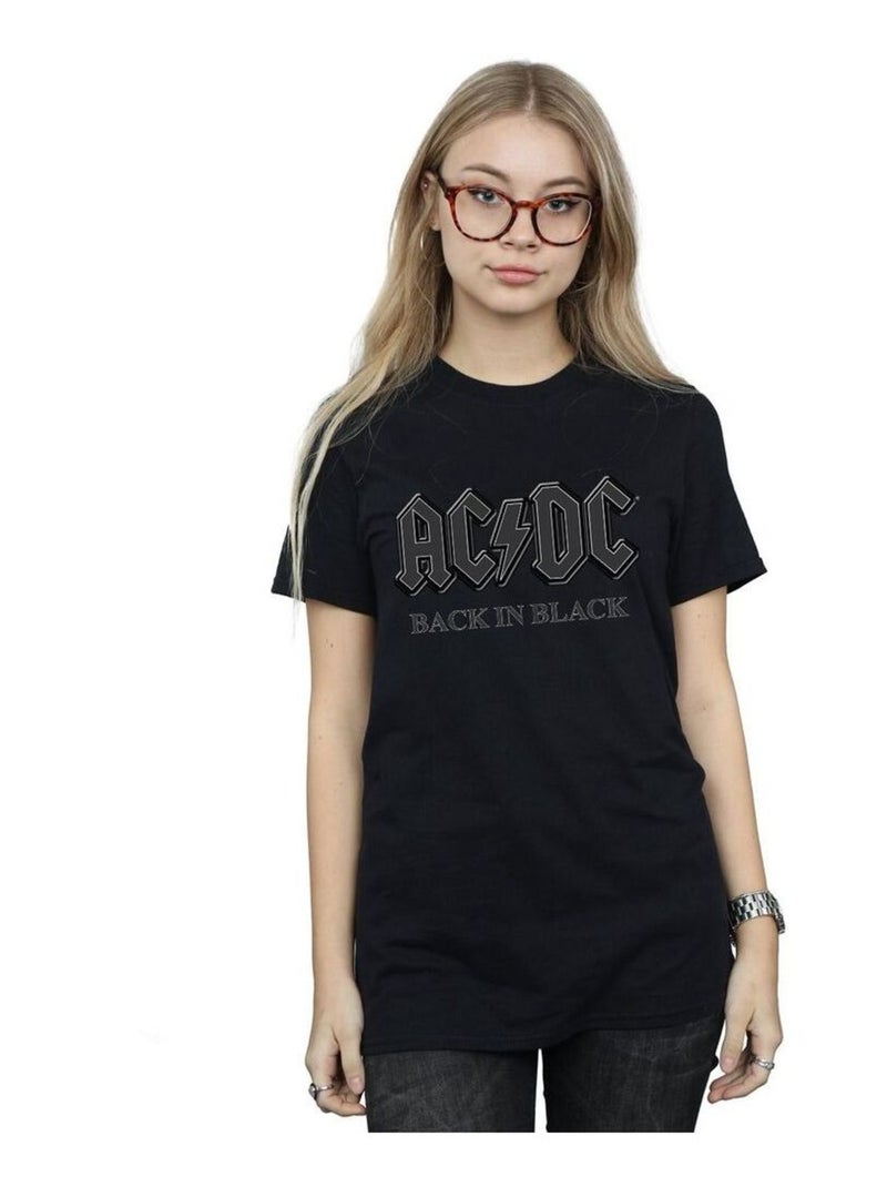 AC/DC - T-shirt BACK IN BLACK Noir - Kiabi