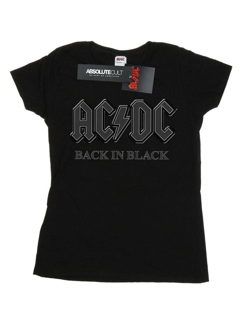AC/DC - T-shirt BACK IN BLACK Noir - Kiabi